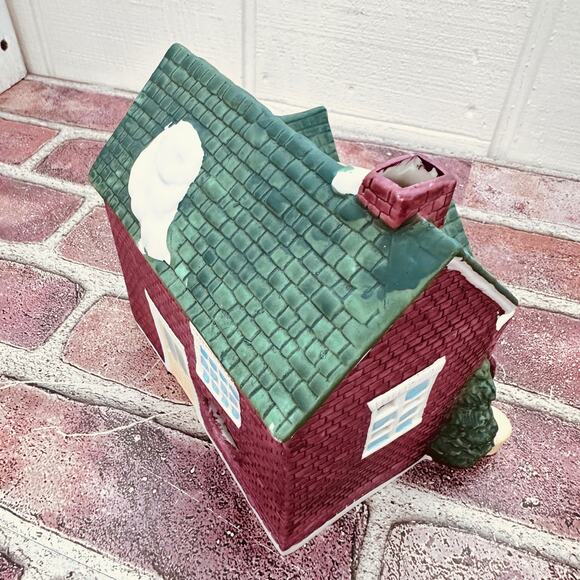 Dickens Rex & Lee‎ Christmas Village Brown Sons Store Produce Apple Barrel 1990 - Picture 7 of 11